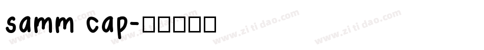 samm cap字体转换